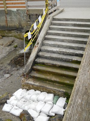 The temp fix for the steps at Redondo.