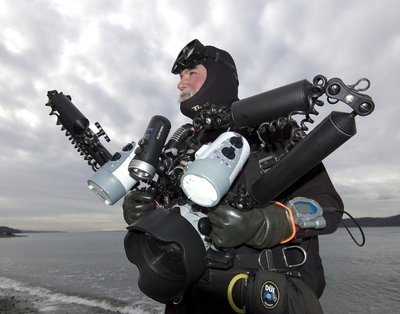 This is John Rawlings and one of his rigs! With his Ultralight Buoyancy Arms!
