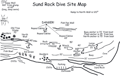 Dive map of Sund, (http://www.pnwscuba.com/sitemaps/sund.gif)