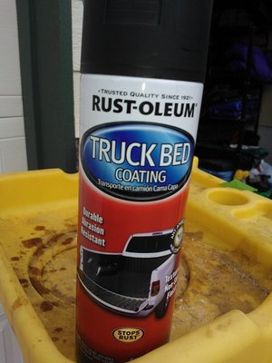 Spray Can of Truck Bed Liner