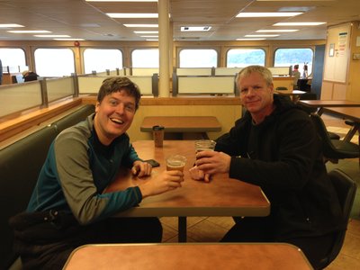 YE &amp; Brad on the ferry