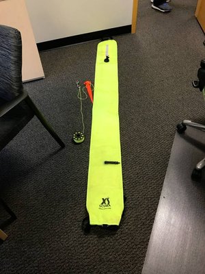 Yellow XS Scuba dive marker