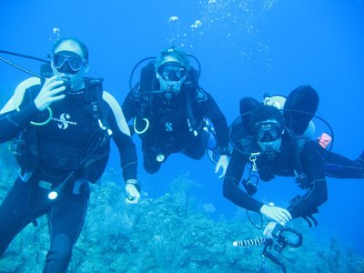 Father and son dive trip