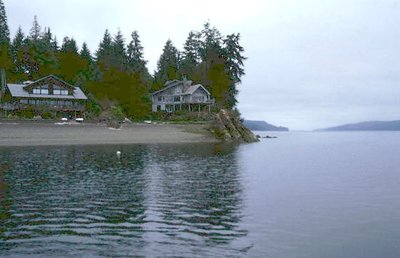 This is the swim from the public beach to the south end of the rock, about 100 yds