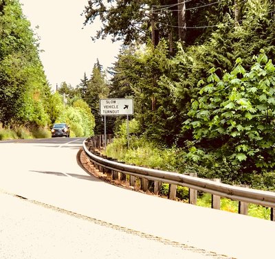 This is the sign you will on the right, coming from Hoodsport, just before the parking/trail access, about 2.4 miles from Hoodsport