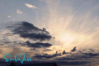 pretty clouds when I got out from copper cliffs