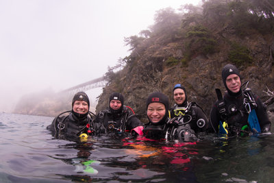 The gang -- Scuba Jess, Stephen, Val, Nirupam, Derek