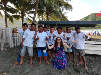 Me and the amazing dive staff at Tompotika Dive Lodge