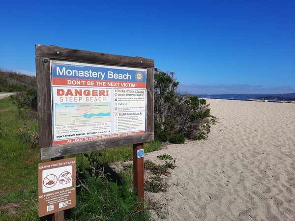 Monastery Beach, too wavy for me