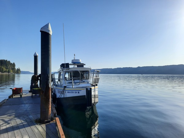 New shiny dive boat