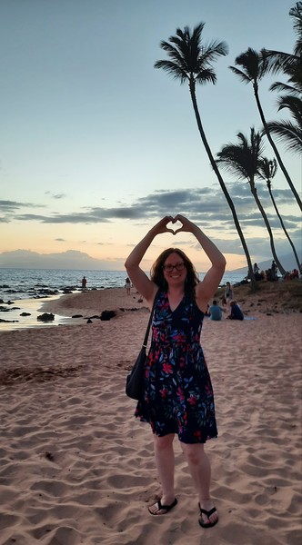 Beach outside our hotel, Days Inn Maui Oceanfront,  it was a fantastic place to stay